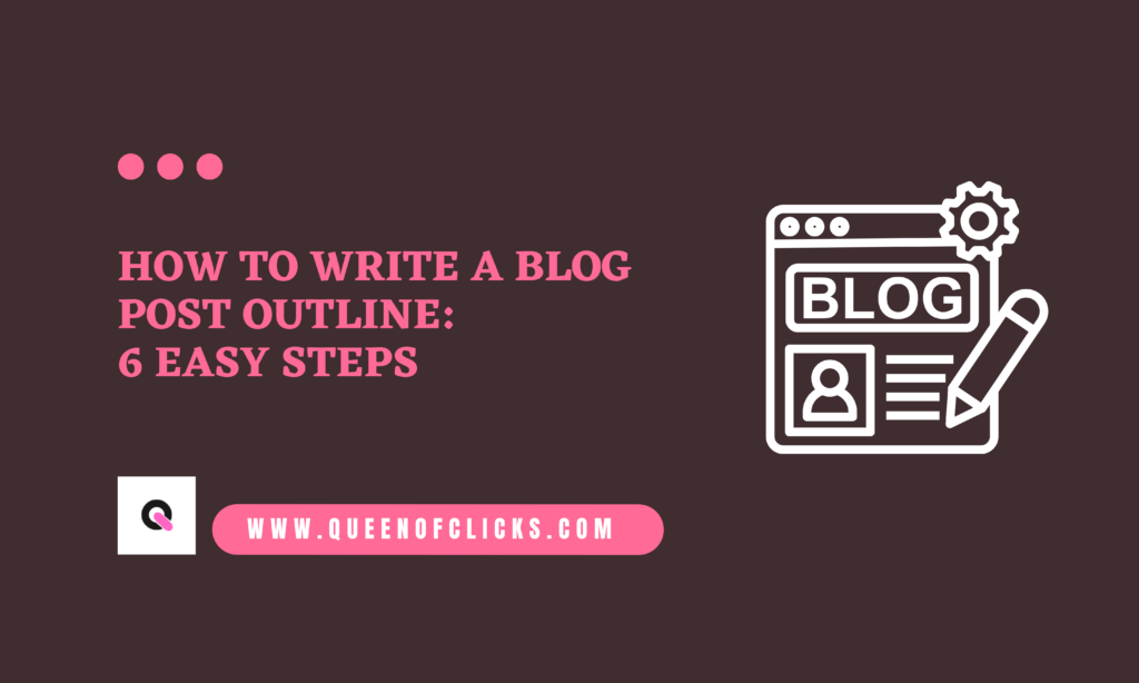 how to write a blog post outline