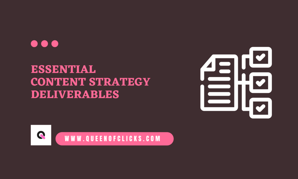 content strategy deliverables