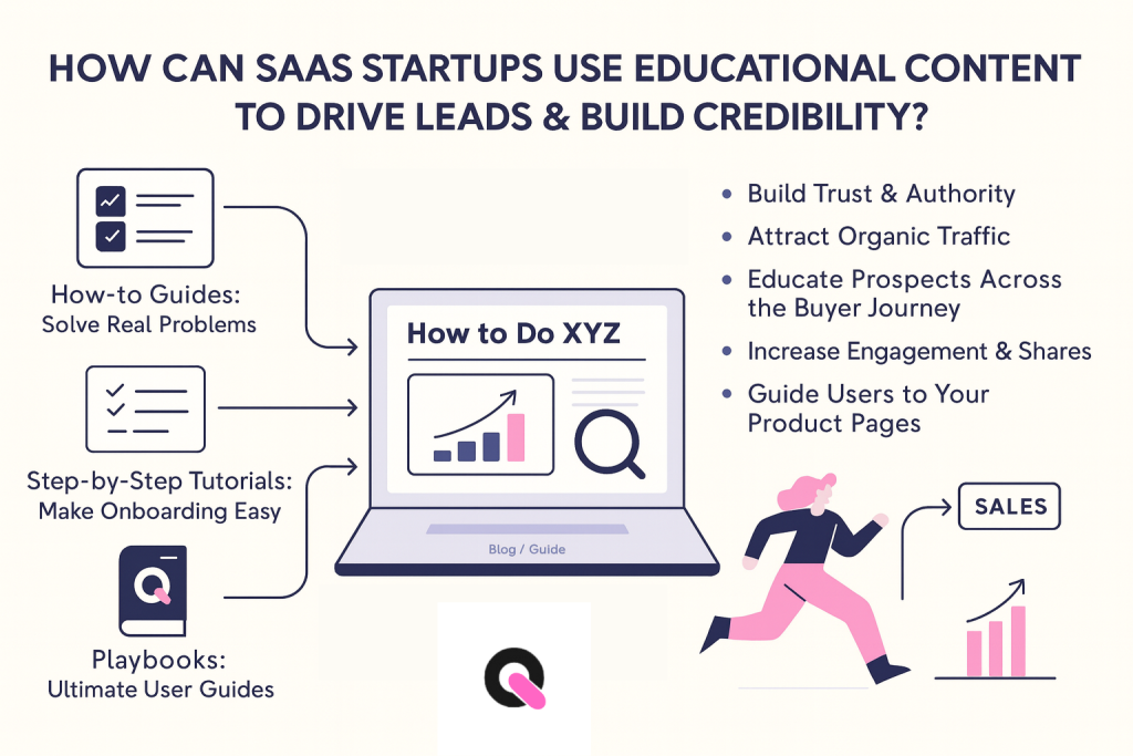 how can saas startups use educational content to drive leads and build authority