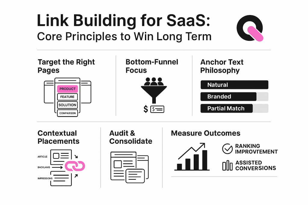 core principles of link building for saas