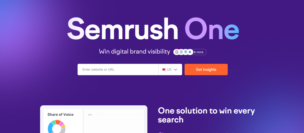 semrush the most comprehensive seo saas software