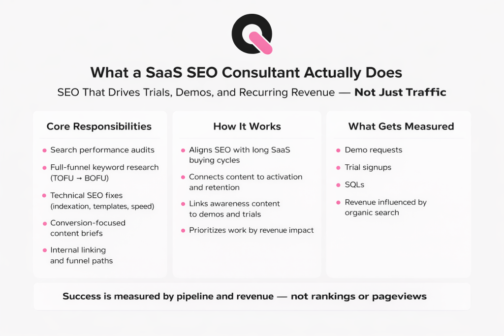 what an seo consultant for saas does