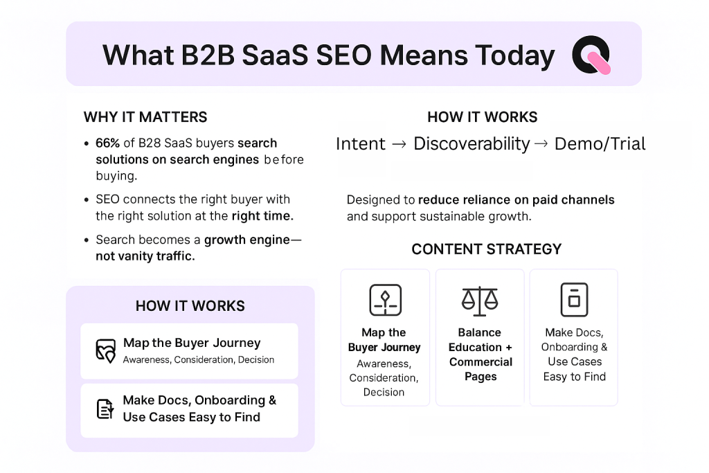 what is b2b saas seo
