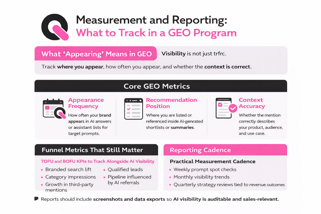 what to track regarding generative engine optimization