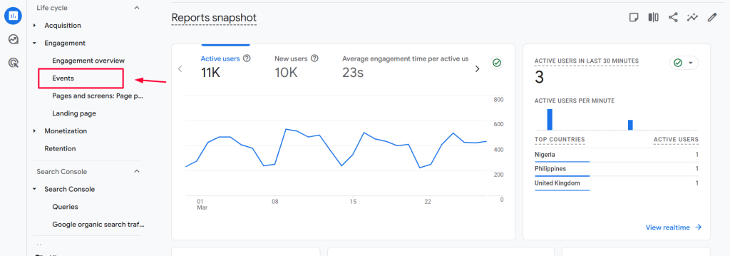 how to see conversion rate in ga4 step 1