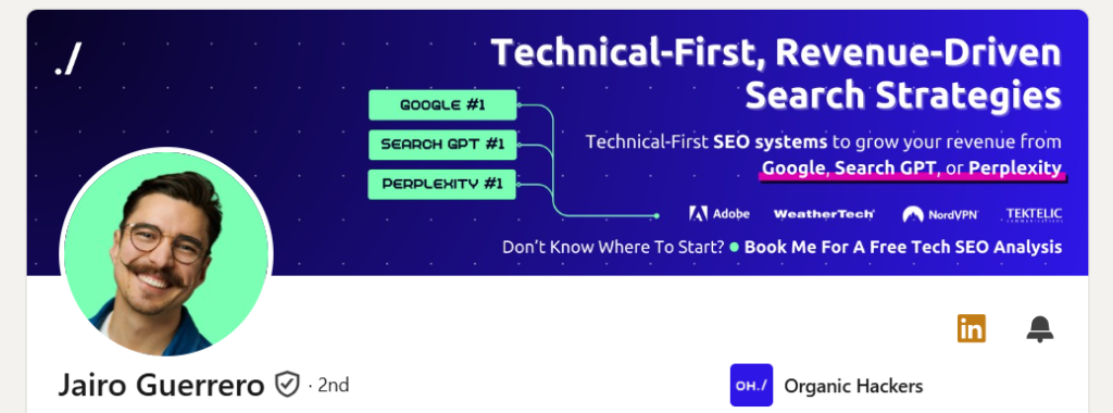 jairo guerrero linkedin profile page