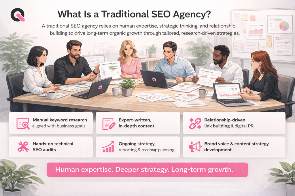 what is a traditional saas seo agency