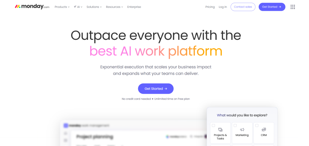 monday com home page