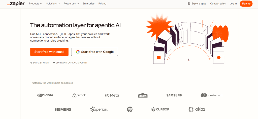 zapier home page