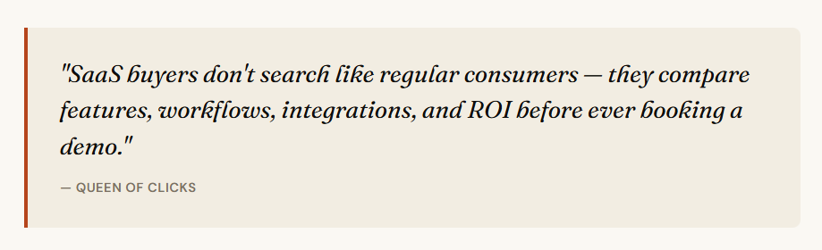 how do saas buyers search