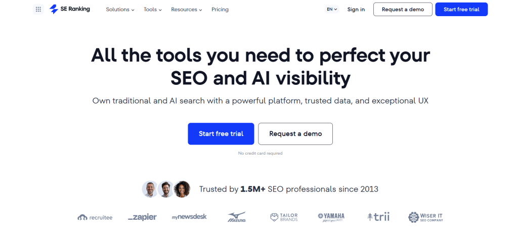 se ranking seo an ai visibility optimization tool