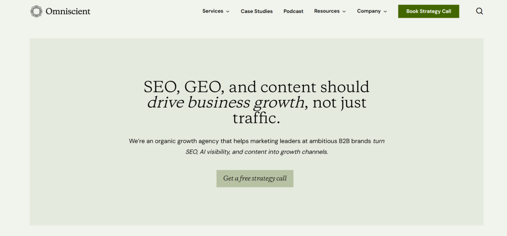 omniscent digital home page